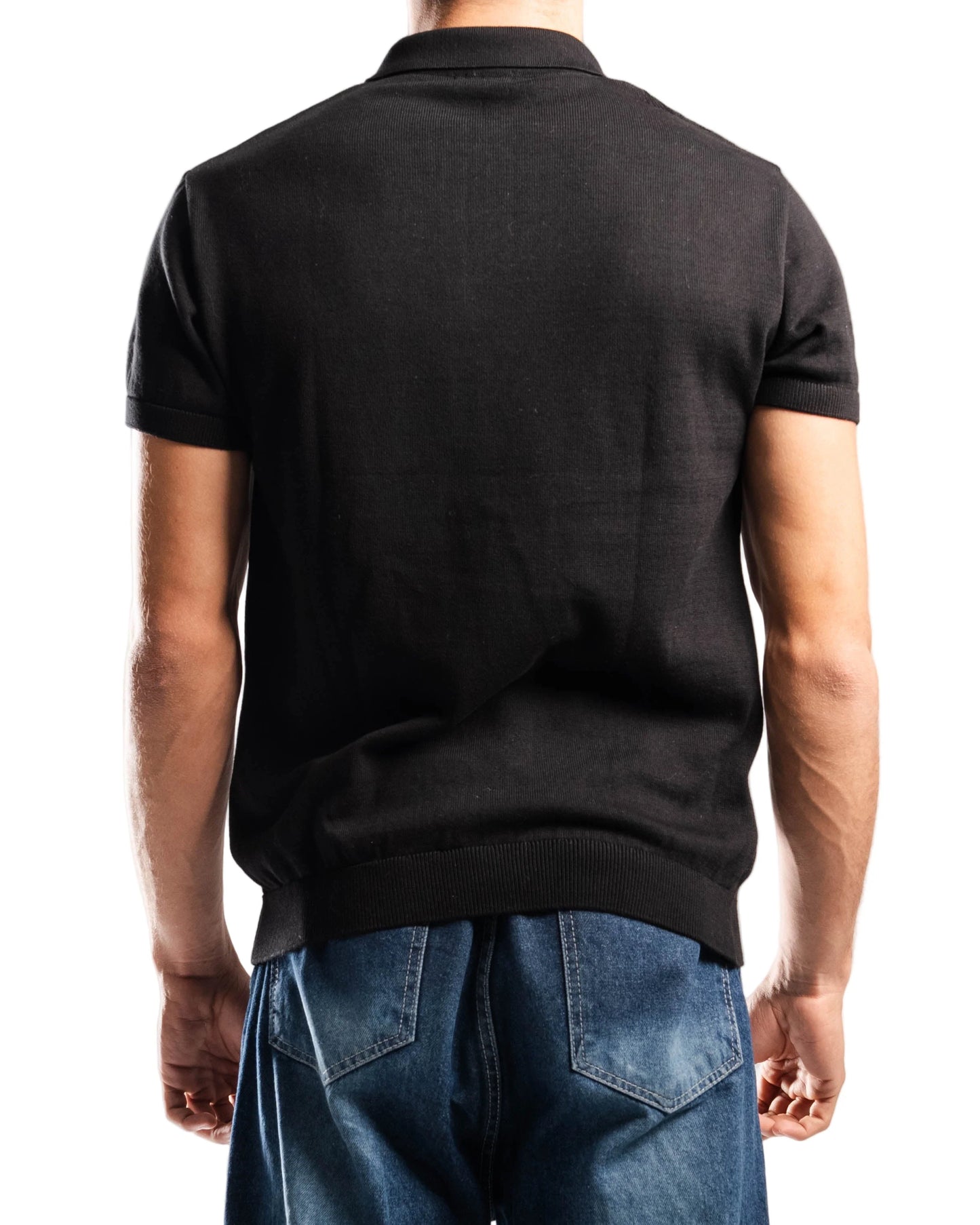 Knitted Quarter Zip Polo T-Shirt - Bundle of 3